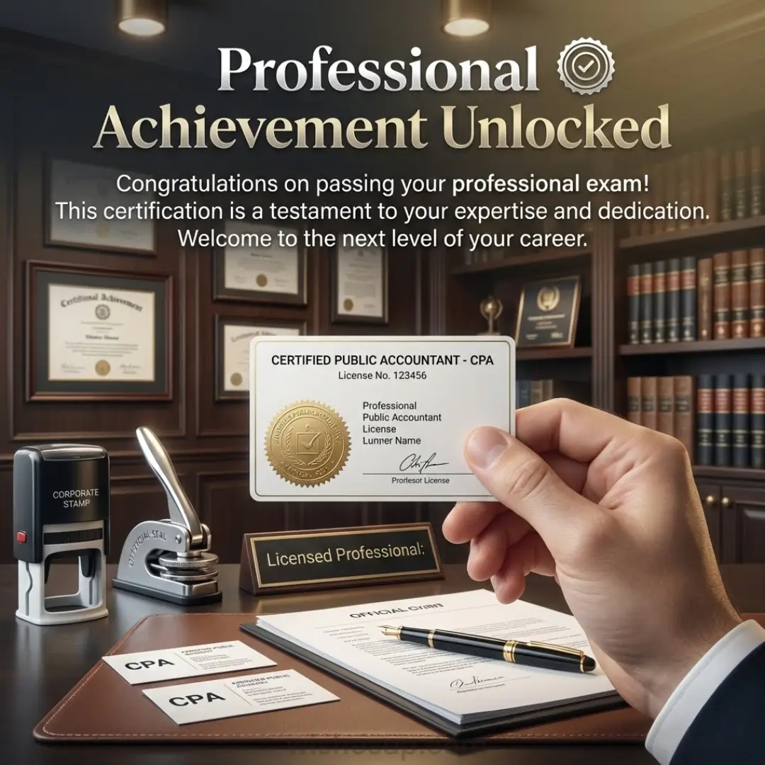 congratulations on passing your exam