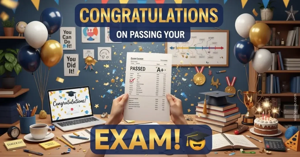congratulations on passing your exam