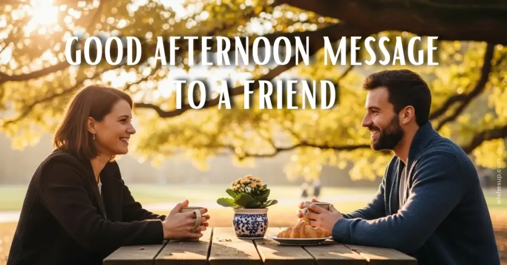 good afternoon message to a friend