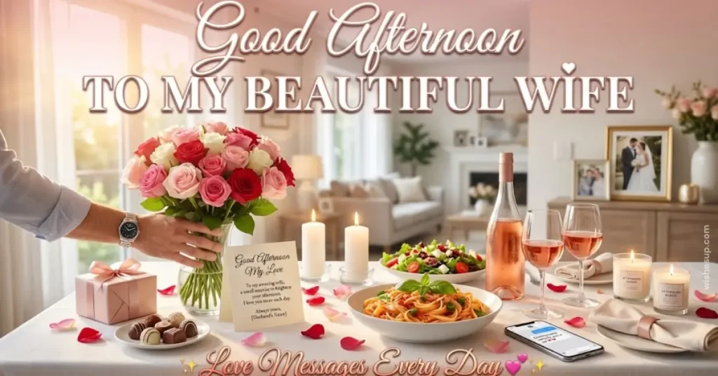 good afternoon message to my wife
