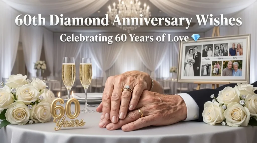 120+ 60th Wedding Anniversary Wishes from the Heart