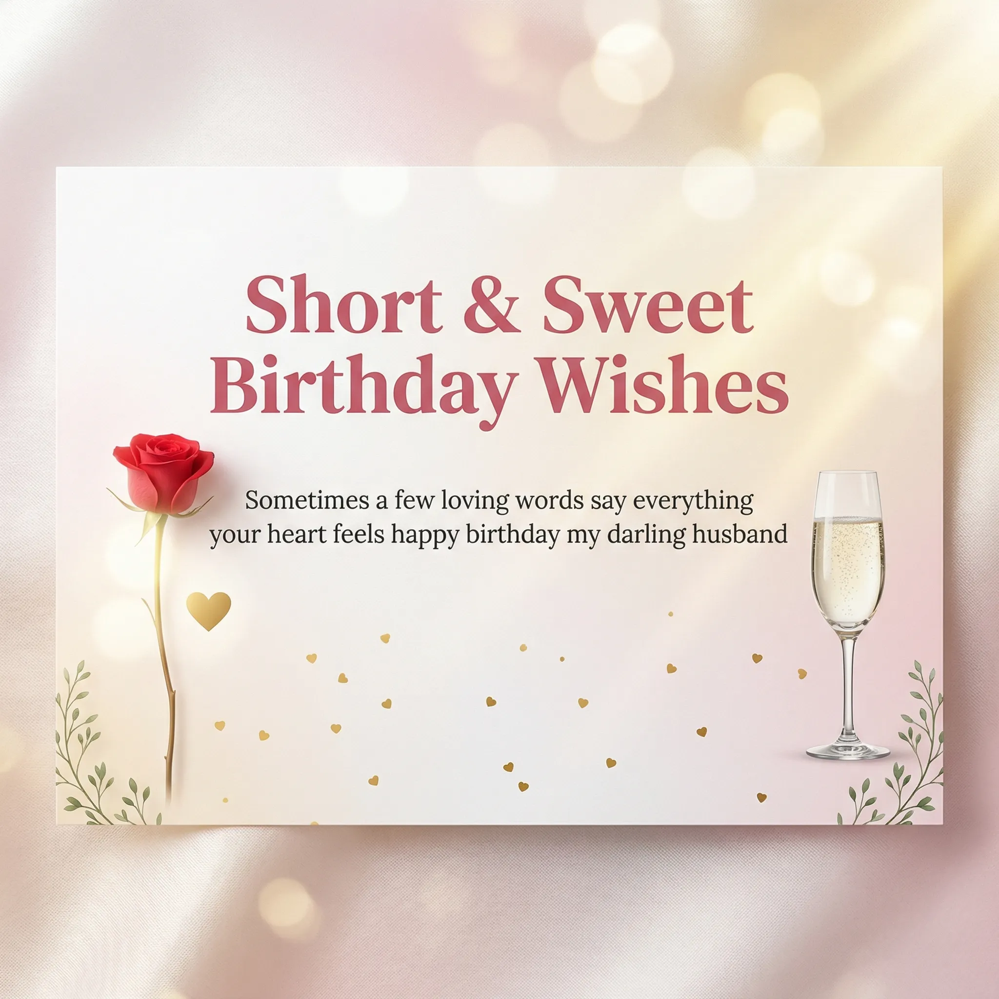 Short Birthday Wishes for Husband